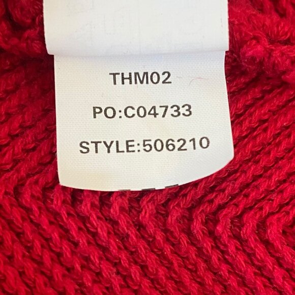 Vintage Chaps Ralph Lauren Crewneck Sweater Red Men's Large Hand Framed Knitwear - Picture 10 of 12